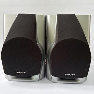 Sharp CP-C4900 Bookshelf Speakers 80W 5 1/4” Woofers 2” Tweeter Tested Working
